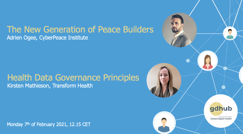 gdhub talk #5: The New Generation of Peace Builders / Health Data Governance Principles