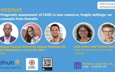 Community of Practice for Clinical Decision Support Systems (CDSS CoP): highlights from the first two webinars and information on upcoming events