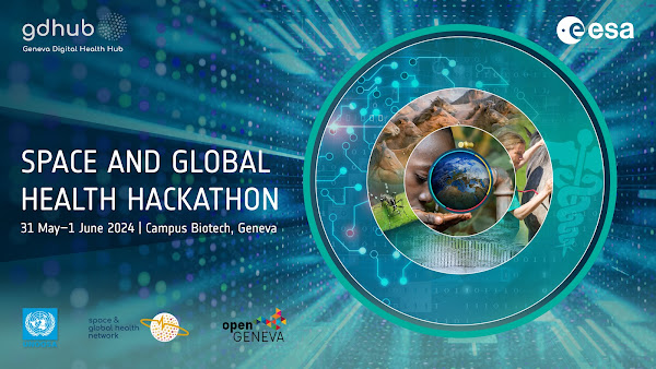 Lunchtime Pitches: Discover the Space and Global Health Hackathon Challenges.